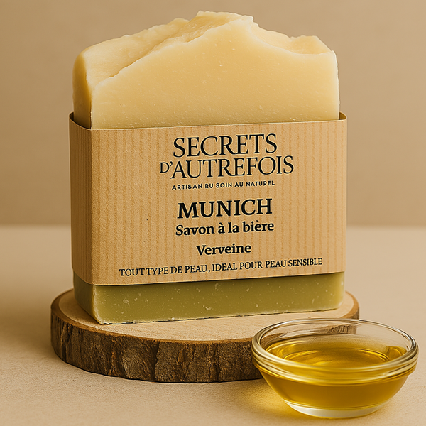 Savon solide Munich à la bière et à la verveine – Secrets d'Autrefois