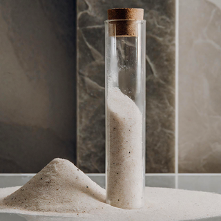 Vial of bath salt